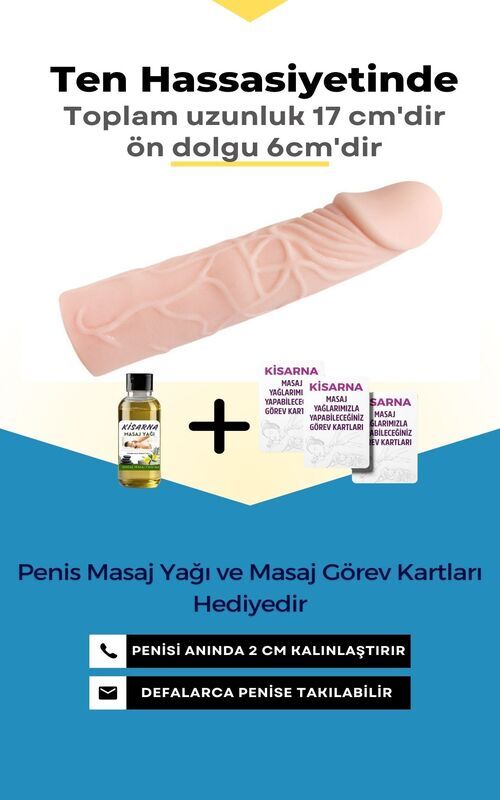 Büyük Boy Uzatıcı Dolgulu Uzatmalı Prezervatif - 1