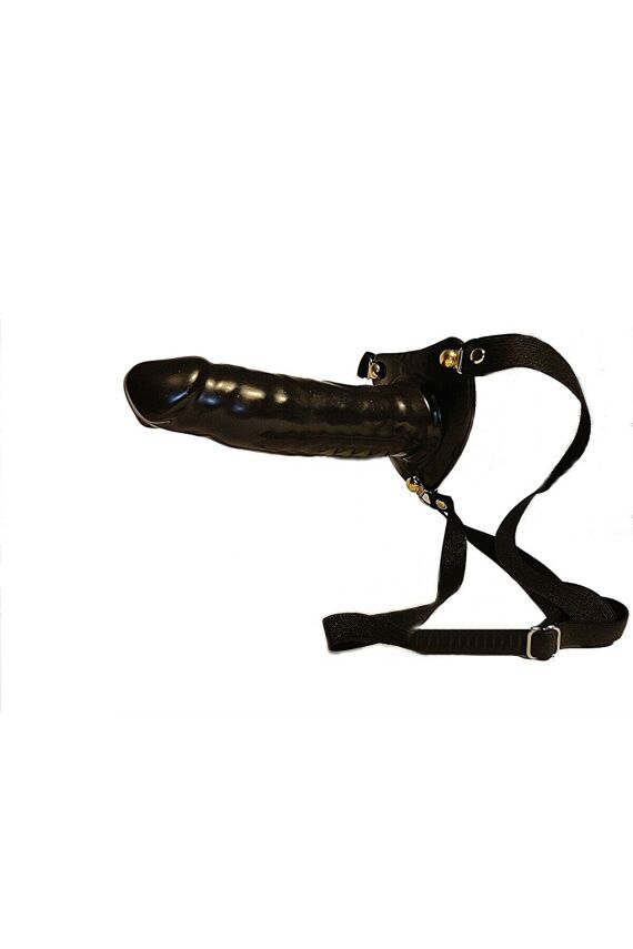 Takma Penis İçi Boş Siyah Renk Strapon Belden Bağlamalı - 2