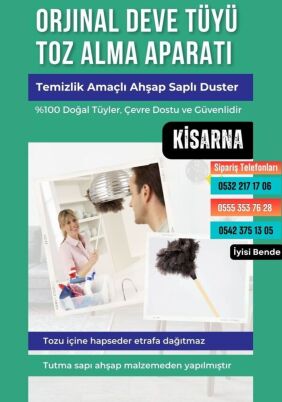 Tüy Toplayıcı Toz Aparatı % 100 Orjinal Deve Kuşu Tüyü - 2