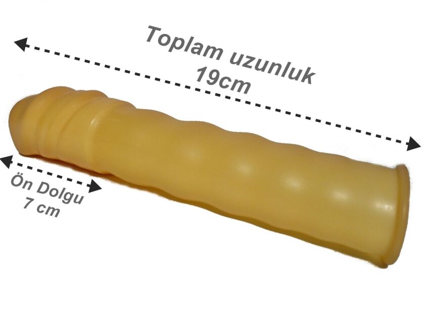 Uzatmalı Prezervatif - Dolgulu 5 Cm Uzatıcı Hacim Veren Kılıf - 4